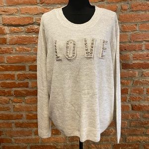 Grey LOVE sweater